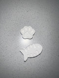 Mini Paw and Fishbone Magnet Set